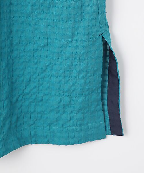 greennout / グリーンノート シャツ・ブラウス | シャーリングシャドーチェックチュニック | 詳細3