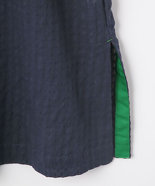 greennout / グリーンノート シャツ・ブラウス | シャーリングシャドーチェックチュニック | 詳細5