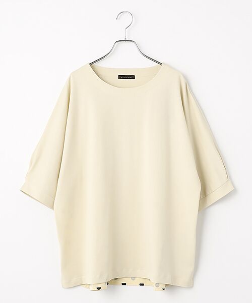 greennout / グリーンノート カットソー | 接触冷感 ドットプリントカットソー（キナリ）