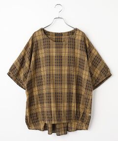 greennout / グリーンノート シャツ・ブラウス | コットンドビーチェックブラウス