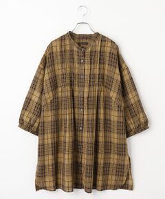 greennout / グリーンノート シャツ・ブラウス | コットンドビーチェックロングシャツ