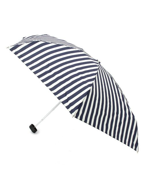 grove / グローブ 傘 | リボンチャームストライプ晴雨兼用折りたたみ傘 | 詳細1