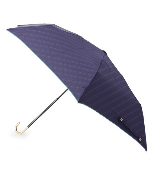 grove / グローブ 傘 | ダイアゴナルストライプ折り畳み傘(晴雨兼用) | 詳細1