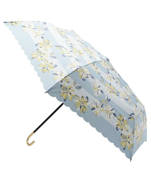 grove / グローブ 傘 | ボーダーフラワー折り畳み傘(晴雨兼用) | 詳細1