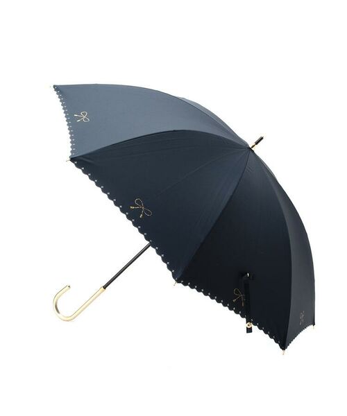 grove / グローブ 傘 | 晴雨兼用スカラップリボンプリント長傘 | 詳細1