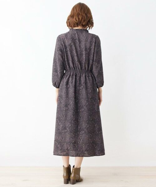 セール シャドーチェックペイズリーワンピース ミニ丈 ひざ丈ワンピース Grove グローブ ファッション通販 タカシマヤファッションスクエア