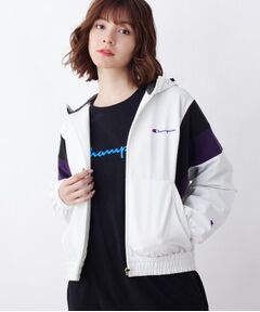 Champion フード付き配色ブルゾン