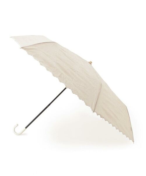 grove / グローブ 傘 | リボンスカラ刺しゅう晴雨兼用折り畳みパラソル | 詳細1