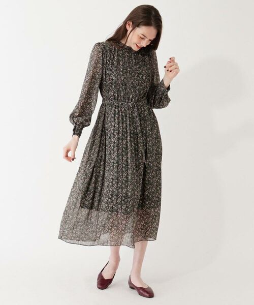 ダークロマンティックプリーツワンピース ミニ丈 ひざ丈ワンピース Grove グローブ ファッション通販 タカシマヤファッションスクエア