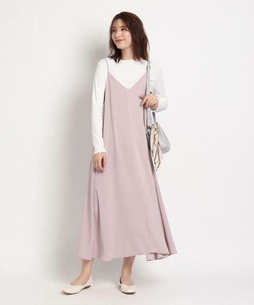 セール インスタライブ紹介item S 3l フレアーキャミワンピース メロープルオーバーセット ミニ丈 ひざ丈ワンピース Grove グローブ ファッション通販 タカシマヤファッションスクエア