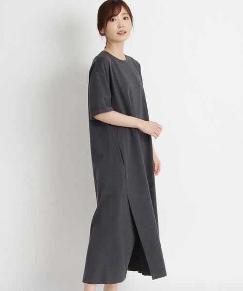 S Ll オーガニックコットンクルーネックワンピース Pontetresa Com