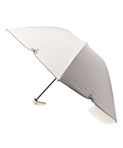 grove / グローブ 傘 | Wpc. 遮光リーフパイピング刺しゅう折り畳み傘（晴雨兼用） | 詳細1