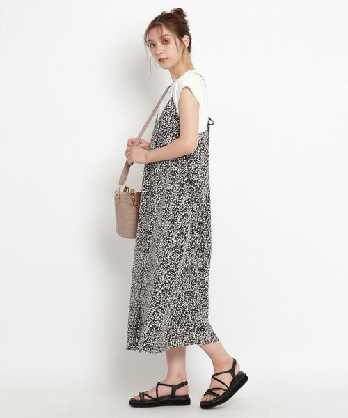 セール S Ll 楽ちん ボタンキャミワンピース フレンチスリーブtee Set ロング マキシ丈ワンピース Grove グローブ ファッション通販 タカシマヤファッションスクエア