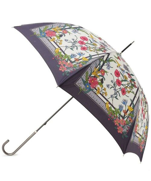 grove / グローブ 傘 | because フラワースカーフパターン長傘（晴雨兼用） | 詳細1