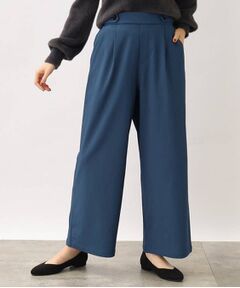 ◆ぐんぐん伸びるあったかオシャレな裏起毛ワイドパンツ