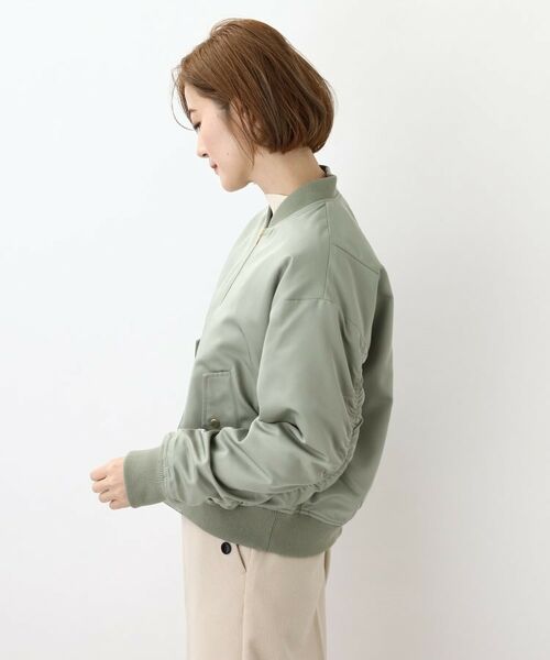 grove / グローブ ミリタリージャケット・コート | シャーリング袖のデザインがポイントの中綿入りMA-1! | 詳細19
