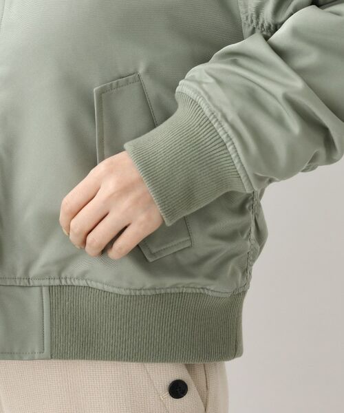 grove / グローブ ミリタリージャケット・コート | シャーリング袖のデザインがポイントの中綿入りMA-1! | 詳細22