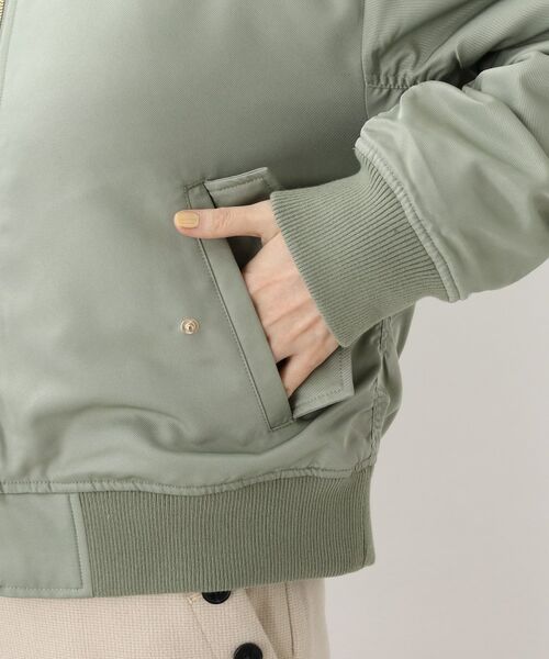 grove / グローブ ミリタリージャケット・コート | シャーリング袖のデザインがポイントの中綿入りMA-1! | 詳細23