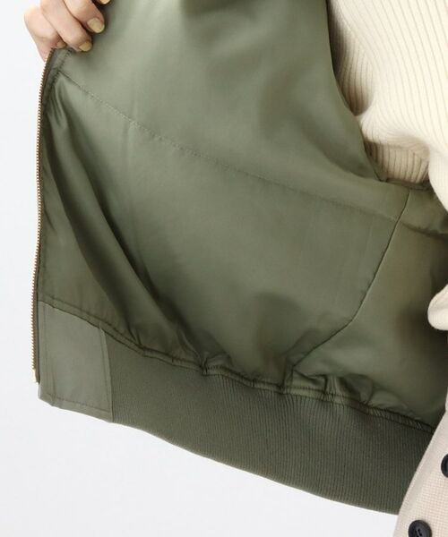 grove / グローブ ミリタリージャケット・コート | シャーリング袖のデザインがポイントの中綿入りMA-1! | 詳細24