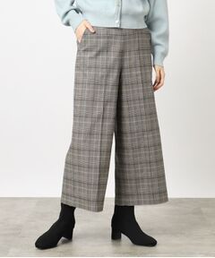 裏起毛ハイパーストレッチ クロップドワイドパンツ