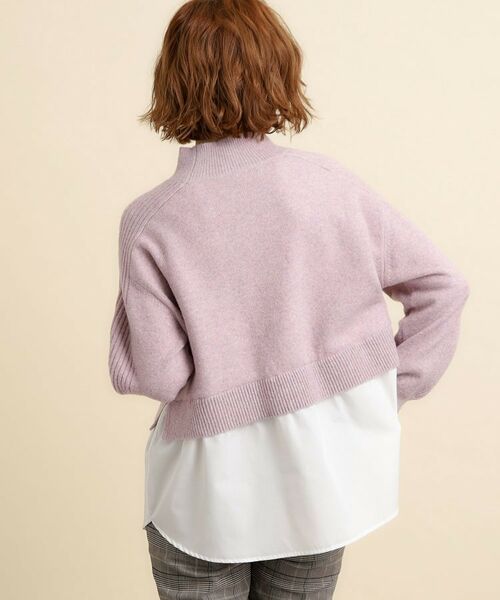 grove / グローブ ニット・セーター | 1枚でトレンドスタイルが叶う♪シャツレイヤードプルオーバー | 詳細11