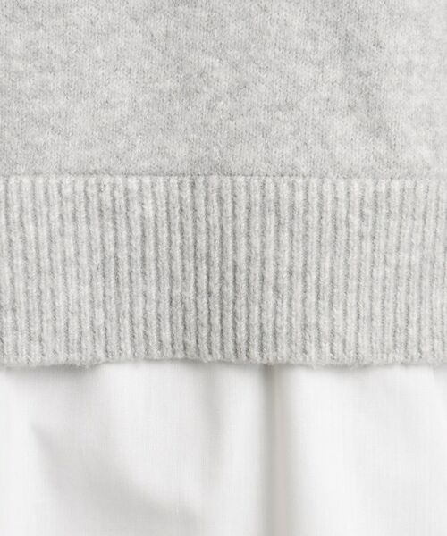 grove / グローブ ニット・セーター | 1枚でトレンドスタイルが叶う♪シャツレイヤードプルオーバー | 詳細4