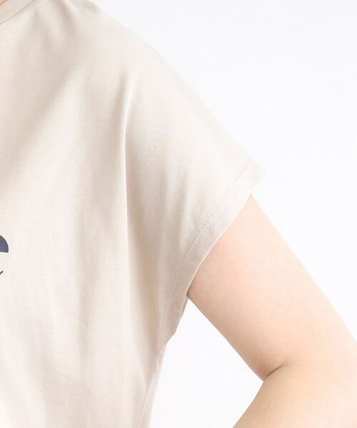grove / グローブ Tシャツ | ＜接触冷感・UVカット・ご自宅で洗える＞ロゴプリントフレンチTシャツ | 詳細18