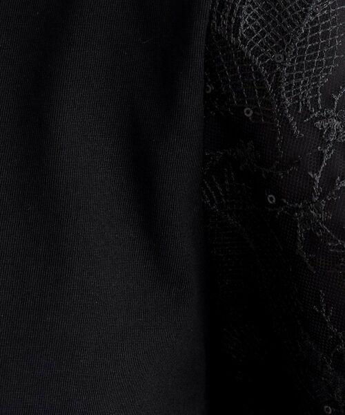 grove / グローブ カットソー | 【UVカット/接触冷感】スパンコールチュール刺繍袖プルオーバー | 詳細13