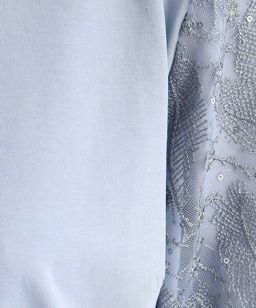 grove / グローブ カットソー | スパンコールチュール刺繍袖プルオーバー | 詳細8