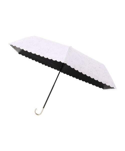 grove / グローブ 傘 | ラインフラワー ミニ 折りたたみ傘【遮光・晴雨兼用】 | 詳細1