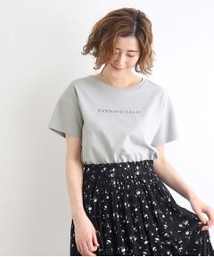 ＜接触冷感／UVカット／ご自宅で洗える＞袖フォルムプリントTシャツ