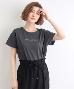 ＜接触冷感／UVカット／ご自宅で洗える＞袖フォルムプリントTシャツ