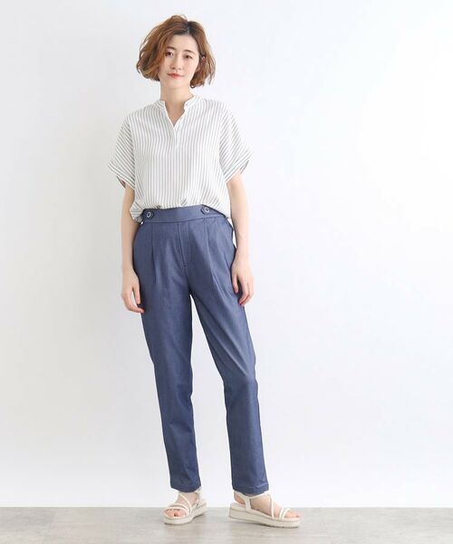 grove / グローブ パンツ | 【高身長さん向け＋3cm】＜接触冷感・多サイズ＞サマーハイパーストレッチテーパードパンツ | 詳細14