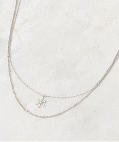 grove / グローブ ネックレス・ペンダント・チョーカー | 雪の結晶2連ネックレス
