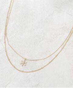 grove / グローブ ネックレス・ペンダント・チョーカー | 雪の結晶2連ネックレス