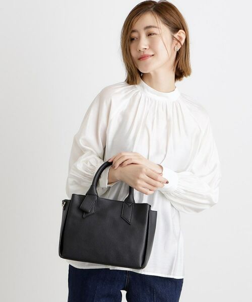 grove / グローブ ショルダーバッグ | ハンドルノットリボン2WAYトート【入卒対応可】 | 詳細1