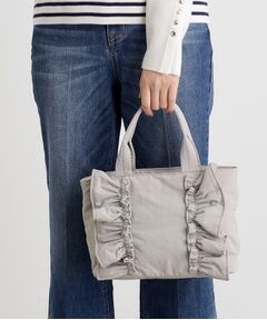grove / グローブ トートバッグ | 縦フリルナイロン2WAYトート