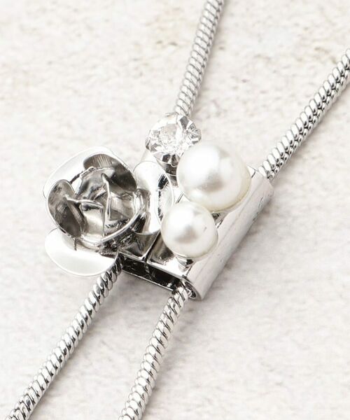 grove / グローブ ネックレス・ペンダント・チョーカー | メタルローズループタイネックレス | 詳細4