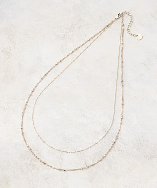 grove / グローブ ネックレス・ペンダント・チョーカー | デザインチェーン2連ショートネック | 詳細1