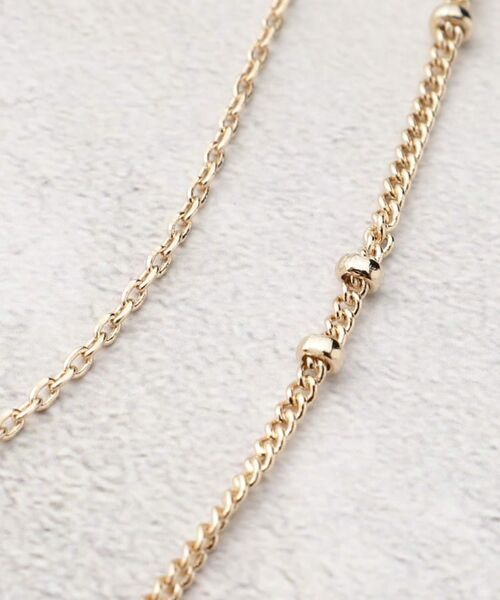 grove / グローブ ネックレス・ペンダント・チョーカー | デザインチェーン2連ショートネック | 詳細2