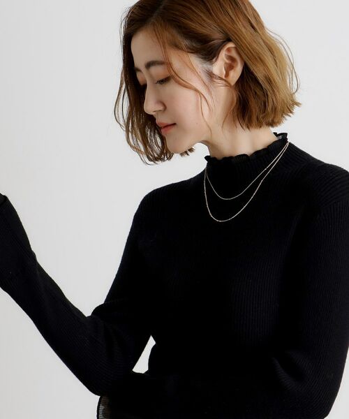 grove / グローブ ネックレス・ペンダント・チョーカー | デザインチェーン2連ショートネック | 詳細5