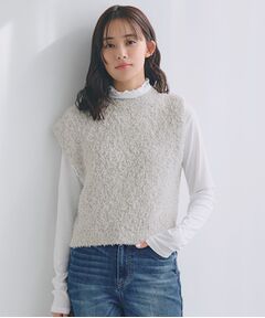 grove / グローブ ベスト | ラメリリーニットベスト