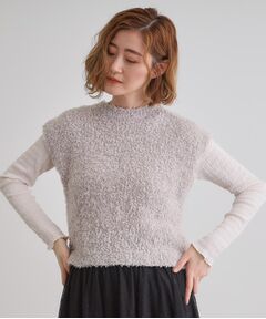 grove / グローブ ベスト | ラメリリーニットベスト