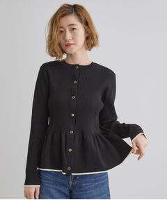 grove / グローブ ニット・セーター | 前後2WAYペプラムカーディガン