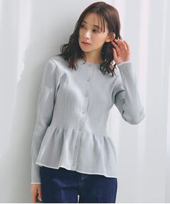 grove / グローブ ニット・セーター | 前後2WAYペプラムカーディガン