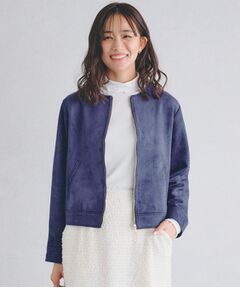 grove / グローブ レザーブルゾン・ジャケット | スエードライクノーカラージャケット