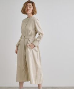 grove / グローブ ロング・マキシ丈ワンピース | バックプリーツシャツワンピース