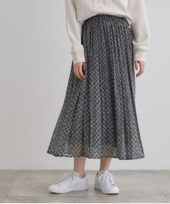 grove / グローブ スカート | ツイーディチェックオーガンジースカート