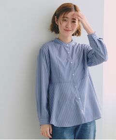 grove / グローブ シャツ・ブラウス | ペプラムスタンドネックシャツ