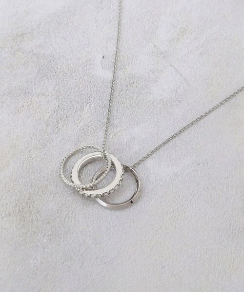 grove / グローブ ネックレス・ペンダント・チョーカー | ビジュー3リングスライドネックレス | 詳細1